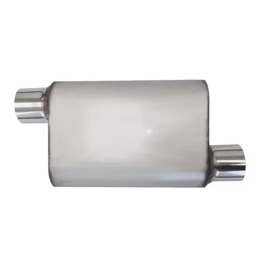 MAX-569513 Muffler 3" Offset Inlet/3" Offset Outlet OUT OF Stainless steeL/ Auto Exhaust/ Reversible Design