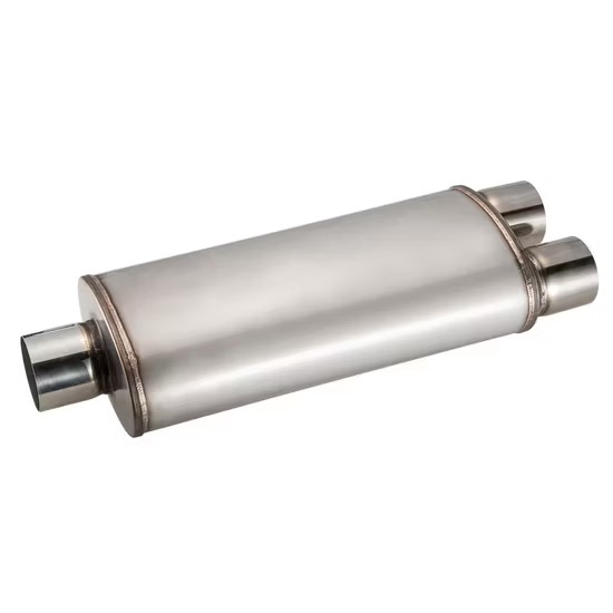 MAX-569544 &nbsp;Muffler 3" Center Inlet/3"x 2 Offset Outlet OUT OF Stainless steel/ Car Exhaust/Exhaust Pipe/Tailpipe/Cylinder muffler