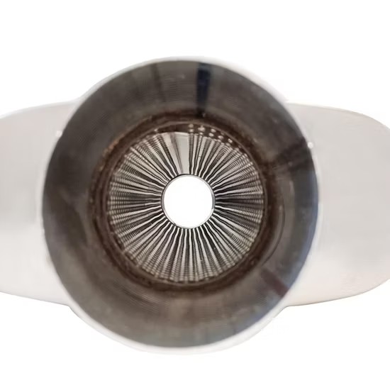 MAX-569568 Universal Muffler 3" Center Inlet/3" Center Outlet OUT OF STEEL/ Auto Exhaust/ Reversible Design