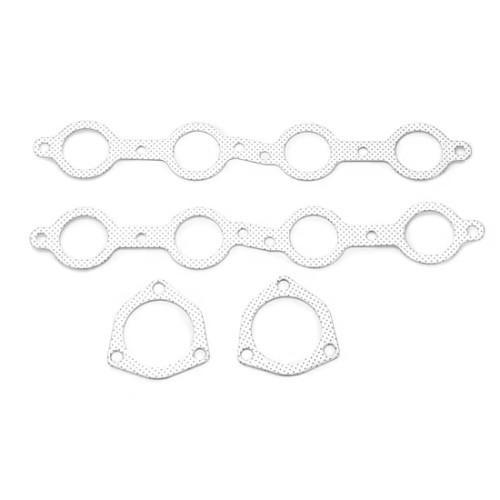 MAX-569162 Exhaust Header &nbsp;Manifold Kit With Gasket &amp; Bolts &amp; Nuts Compatible For CHEVY LS1 LS2 LS3 LS6 LS7 SHORTY CHEVELLE CAMARO