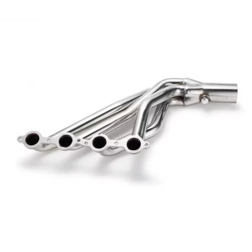 MAX-569261 Exhaust Manifold Exhaust Header Kit With Gasket Compatible for Chevy GMC 2007-2014 4.8L 5.3L 6.0L Long Tube Stainless Steel Headers