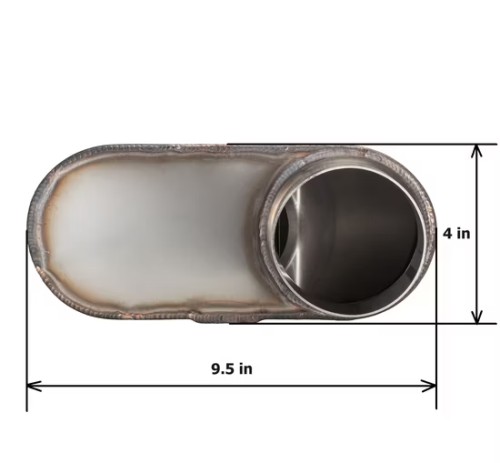 MAX-569476 Muffler 3" Offset Inlet/3" Offset Outlet OUT OF STEEL/ Auto Exhaust system/Exhaust pipe