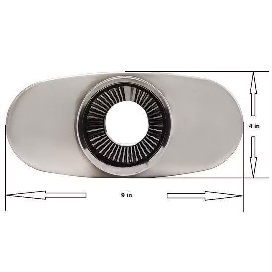 MAX-569568 Universal Muffler 3" Center Inlet/3" Center Outlet OUT OF STEEL/ Auto Exhaust/ Reversible Design