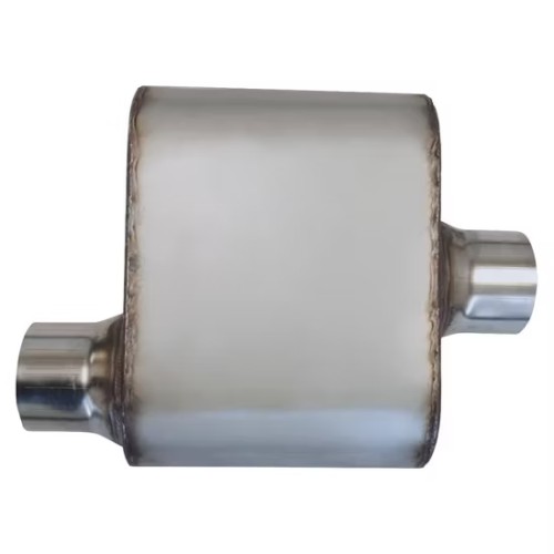 MAX-569469 Muffler 2.5" Offset Inlet/2.5" Center Outlet OUT OF STEEL/ Auto Exhaust system/Exhaust pipe