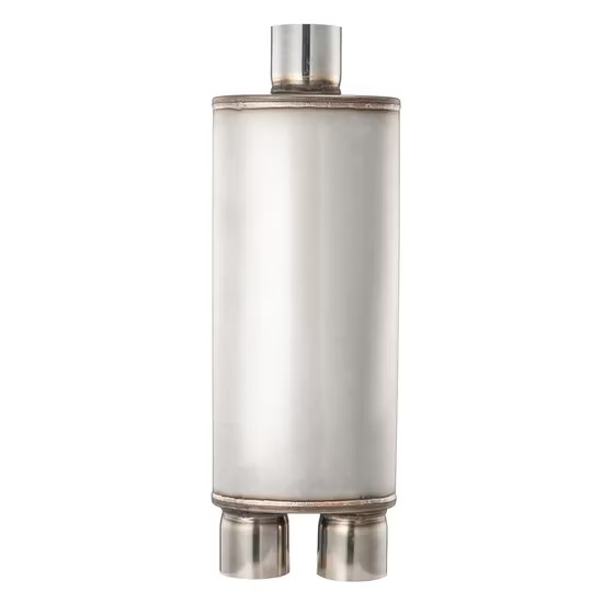 MAX-569544 &nbsp;Muffler 3" Center Inlet/3"x 2 Offset Outlet OUT OF Stainless steel/ Car Exhaust/Exhaust Pipe/Tailpipe/Cylinder muffler