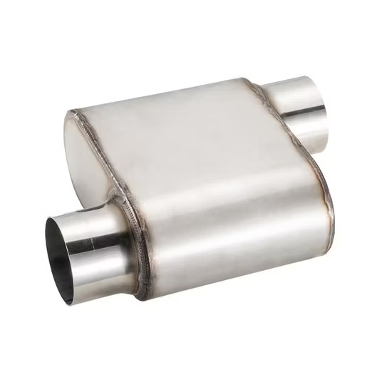 MAX-569476 Muffler 3" Offset Inlet/3" Offset Outlet OUT OF STEEL/ Auto Exhaust system/Exhaust pipe