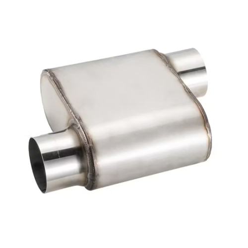 MAX-569476 Muffler 3" Offset Inlet/3" Offset Outlet OUT OF STEEL/ Auto Exhaust system/Exhaust pipe