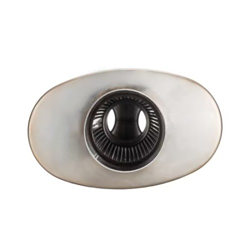 MAX-569537 Muffler 2.5" Center Inlet/2.5"x2 Offset Outlet OUT OF Stainless steel/ Car Exhaust/Exhaust Pipe/Tailpipe/Cylinder muffler